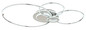 Preview: Globo LED Deckenleuchte Beltran 36W dimmbar Fernbedienung CCT warm-/tageslichtweiss Silberfarben matt gebürstet Metall Aluminium 103,5x65cm