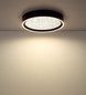 Preview: Globo LED Deckenleuchte Mirrora 40W dimmbar Fernbedienung CCT warm-/tageslichtweiss Schwarz matt verspiegelt 3D Effekt Metall Glas Ø51,5cm