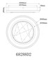 Preview: Globo LED Deckenleuchte Mirrora 24W CCT warm-/neutral-/tageslichtweiss Schwarz matt verspiegelt 3D Effekt Aluminium Glas Ø40cm