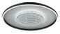 Preview: Globo LED Deckenleuchte Mirrora 40W CCT warm-/neutral-/tageslichtweiss Schwarz matt verspiegelt 3D Effekt Aluminium Glas Ø51,5cm