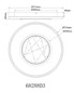 Preview: Globo LED Deckenleuchte Mirrora 40W CCT warm-/neutral-/tageslichtweiss Schwarz matt verspiegelt 3D Effekt Aluminium Glas Ø51,5cm
