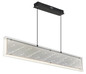 Preview: Globo LED Pendelleuchte Mirrora 40W dimmbar Fernbedienung CCT warm-/tageslichtweiss Schwarz matt verspiegelt 3D Effekt Metall Glas 120x113cm