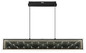 Preview: Globo LED Pendelleuchte Mirrora 40W dimmbar Fernbedienung CCT warm-/tageslichtweiss Schwarz matt verspiegelt 3D Effekt Metall Glas 120x113cm