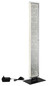Preview: Globo LED Stehleuchte Mirrora 45W dimmbar Fernbedienung CCT warm-/tageslichtweiss Schwarz matt verspiegelt 3D Effekt Metall Glas 117cm