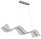 Preview: Globo LED Pendelleuchte Saque 32W dimmbar Fernbedienung CCT warm-/tageslichtweiss Nickel matt Metall 120x101cm
