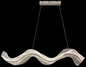 Preview: Globo LED Pendelleuchte Saque 32W dimmbar Fernbedienung CCT warm-/tageslichtweiss Nickel matt Metall 120x101cm