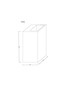 Preview: Globo LED Wandleuchte Rojas 6W warmweiss Weiß matt Metall Travertine Stein 16x8cm