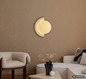 Preview: Globo LED Wandleuchte Rojas 14W warmweiss Weiß matt Metall Travertine Stein 30x27,5cm