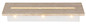 Preview: Globo LED Wandleuchte Rojas 17W warmweiss Weiß matt Metall Travertine Stein 40x11cm