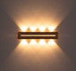 Preview: Globo LED Wandleuchte Rojas 21W warmweiss Weiß matt Metall Travertine Stein 60x11cm