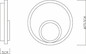Preview: Globo LED Wandleuchte Villa 16W warmweiss grau Metall Ø25,5cm