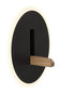 Preview: Globo Avery LED Wandleuchte 6W Neutralweiß Schwarz Matt, Metall Ø20,5cm 78410B