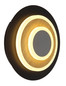 Preview: Globo LED Wandleuchte Odonell 20W warmweiss Schwarz matt Metall 30x23cm