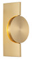 Preview: Globo LED Wandleuchte Jasper 3W warmweiss Messingfarben matt Metall Aluminium 20x10cm