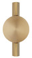 Preview: Globo LED Wandleuchte Jasper 3W warmweiss Messingfarben matt Metall Aluminium 20x10cm