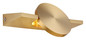 Preview: Globo LED Wandleuchte Jasper 3W warmweiss Messingfarben matt Metall Aluminium 20x10cm