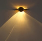 Preview: Globo LED Wandleuchte Jasper 3W warmweiss Messingfarben matt Metall Aluminium 20x10cm