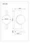 Preview: Globo LED Wandleuchte Jasper 3W warmweiss Messingfarben matt Metall Aluminium 20x10cm