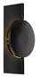 Preview: Globo LED Wandleuchte Jasper 3W warmweiss Schwarz-chrom matt Metall Aluminium 28x15cm