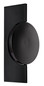Preview: Globo LED Wandleuchte Jasper 3W warmweiss Schwarz-chrom matt Metall Aluminium 28x15cm