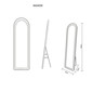 Preview: Globo LED Spiegelleuchte Claud 16W dimmbar CCT warm-/neutral-/tageslichtweiss Weiß matt Metall Spiegel 160x50cm