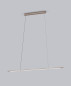 Preview: Helestra LEDA LED Pendelleuchte 12W dimmbar 90Ra warmweiss Coffee Aluminium satiniert 130cm