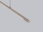 Preview: Helestra LEDA LED Pendelleuchte 14W dimmbar 90Ra warmweiss Coffee Aluminium satiniert 155cm