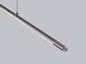 Preview: Helestra LEDA LED Pendelleuchte 14W dimmbar 90Ra warmweiss Titangrau eloxiert Aluminium satiniert 155cm