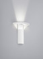 Preview: Helestra VIYA LED Wandleuchte 13W dimmbar 90Ra warmweiss Mattweiß Aluminium