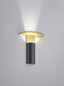 Preview: Helestra VIYA LED Wandleuchte 13W dimmbar 90Ra warmweiss Schwarz-Gold Aluminium