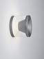 Preview: Helestra PORO LED Wandleuchte 7W dimmbar 90Ra warmweiss Titangrau eloxiert Aluminium klar