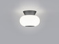 Preview: Helestra SAPO LED Deckenleuchte 12W dimmbar 90Ra warmweiss Mattschwarz Aluminium Opalglas weiß