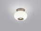 Preview: Helestra SAPO LED Deckenleuchte 12W dimmbar 90Ra warmweiss Coffee Aluminium Opalglas weiß