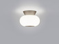Preview: Helestra SAPO LED Deckenleuchte 12W dimmbar 90Ra warmweiss Coffee Aluminium Opalglas weiß