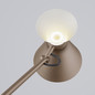 Preview: Helestra LUK LED Stehleuchte 10W dimmbar 90Ra warmweiss Coffee Aluminium satiniert 169cm
