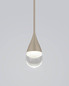 Preview: Helestra DEEP LED Pendelleuchte 24W dimmbar 90Ra warmweiss Coffee Aluminium Glas teilsatiniert 120cm