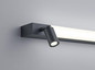 Preview: Helestra NERO LED Wandleuchte 22W IP44 90Ra Steuerbare Lichtfarbe, warm-/neutralweiss schwenkbar Mattschwarz Aluminium satiniert