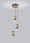 Preview: Helestra LUK LED Pendelleuchte 30W dimmbar 90Ra warmweiss Coffee Aluminium satiniert Ø33cm