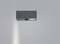 Preview: Helestra SILA LED Wandleuchte 8W dimmbar IP54 90Ra warmweiss schwenkbar Graphit Aluminium Glas klar