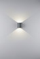 Preview: Helestra TOZY LED Wandleuchte 8W dimmbar IP65 90Ra warmweiss Graphit Aluminium-Guss