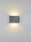 Preview: Helestra PARI LED Wandleuchte 6W IP65 90Ra Steuerbare Lichtfarbe, warmweiss schwenkbar Graphit Aluminium Glas klar