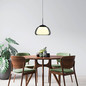 Preview: Hell LED Pendelleuchte Luxxo dimmbar 11W Dim to Warm extrawarm- bis warmweiss 90Ra B-Link Schwarz Rauchglas Ø26cm 20634/1-06