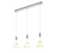 Preview: Hell Elegance LED Pendelleuchte Warmweiss Dimmbar höhenverstellbar Nickel 20642/3-92