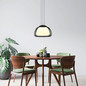 Preview: Hell LED Pendelleuchte Luxxo dimmbar 19W Dim to Warm extrawarm- bis warmweiss 90Ra B-Link Schwarz Rauchglas Ø39cm 20658/1-06