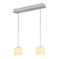 Preview: Hell LED Pendelleuchte Abby dimmbar 12W warmweiss 90Ra B-Link Alu Opalglas 64x15cm 20660/2-36