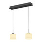 Preview: Hell LED Pendelleuchte Abby dimmbar 12W warmweiss 90Ra B-Link Anthrazit matt Opalglas 64x15cm 20660/2-39