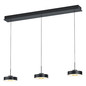 Preview: Hell LED Pendelleuchte Spencer dimmbar 18W warmweiss 90Ra B-Link Anthrazit matt Opalglas 110x18cm 20682/3-39