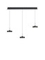 Preview: Hell Spencer LED Pendelleuchte 3-fach Warmweiß Dimmbar 60-180cm >90Ra Anthrazit 20682/3-39