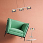 Preview: Hell LED Pendelleuchte Dune dimmbar 21W Dim to Warm extrawarm- bis warmweiss 90Ra B-Link Nickel matt Rauchglas 70x16cm 20685/3-92