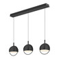 Preview: Hell LED Pendelleuchte Hoop dimmbar 33W warmweiss 90Ra B-Link Schwarz 100x18cm 20695/3-06